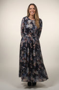 Smudge Mesh Maxi Dress