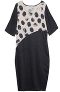 Spot Block Design Dress