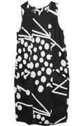 Spot Design Linen Dress