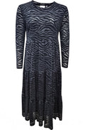 Velvet Under Black Zebra Dress