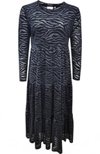 Velvet Under Black Zebra Dress