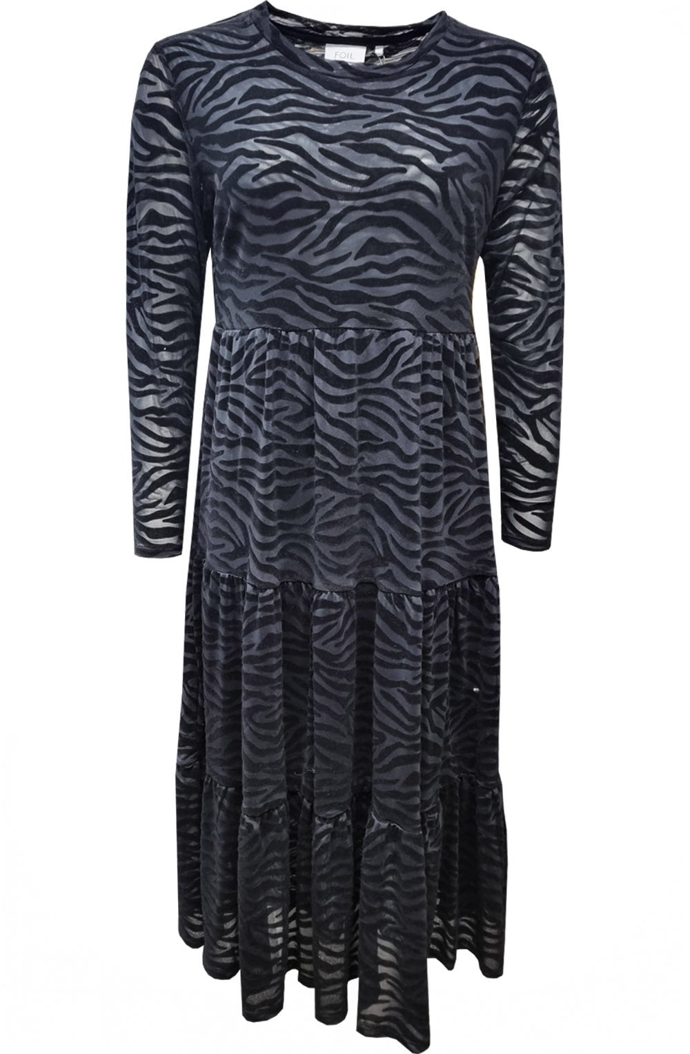 Velvet Under Black Zebra Dress