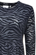 Velvet Under Black Zebra Dress