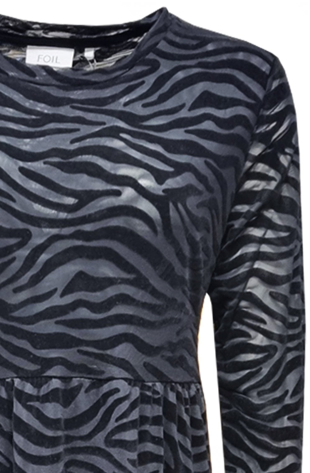 Velvet Under Black Zebra Dress