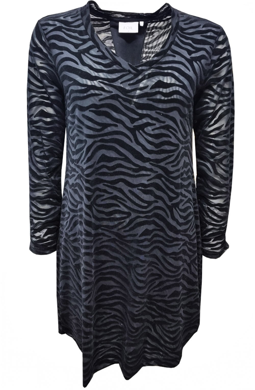 Velvet Under Black Zebra Tunic