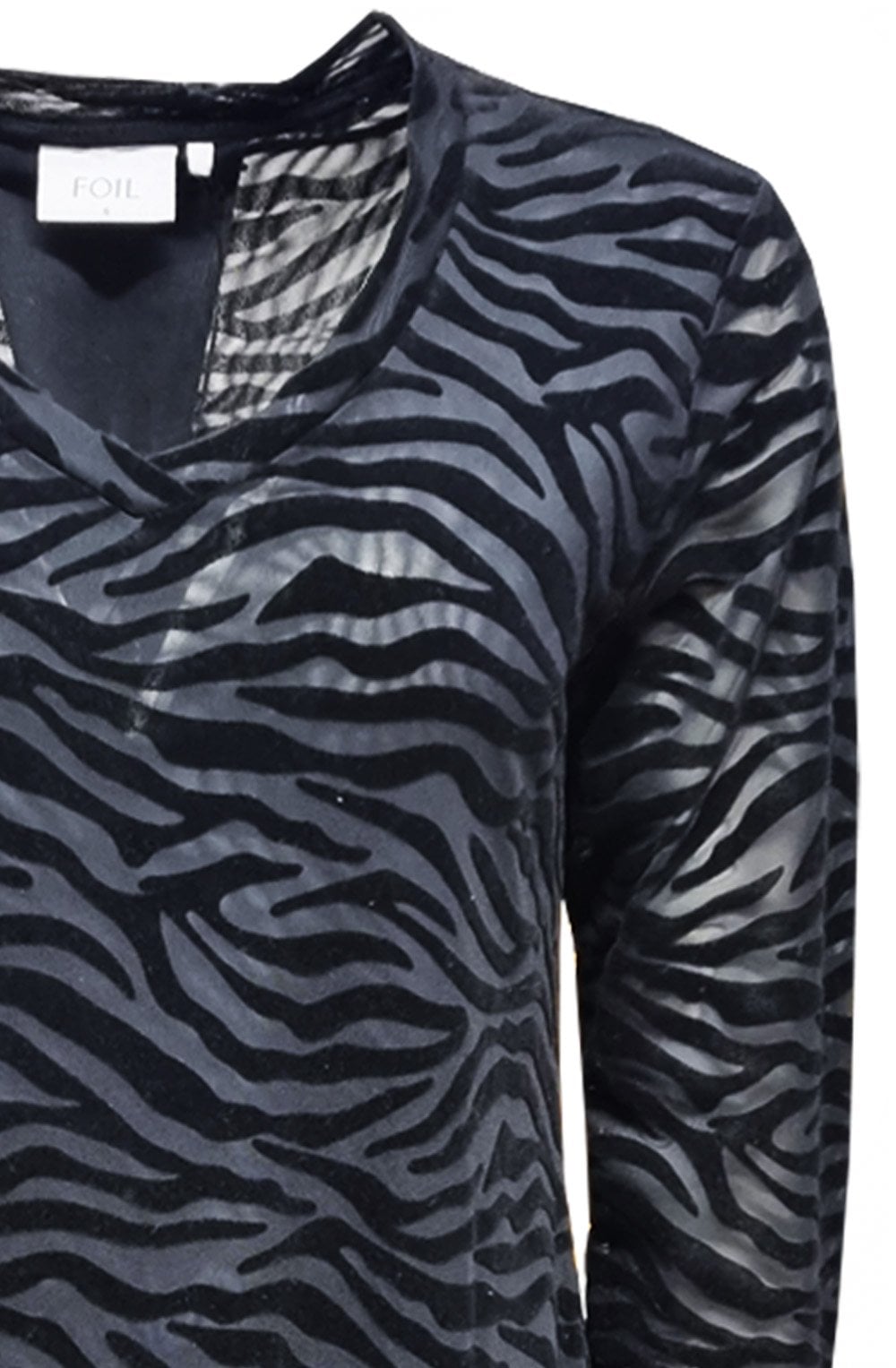 Velvet Under Black Zebra Tunic