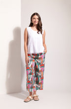 White Sleeveless Linen Top