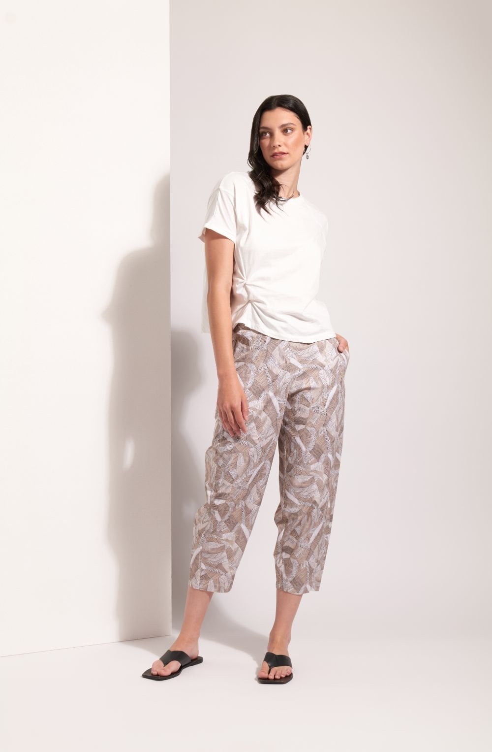 White Twist Detailed T Shirt