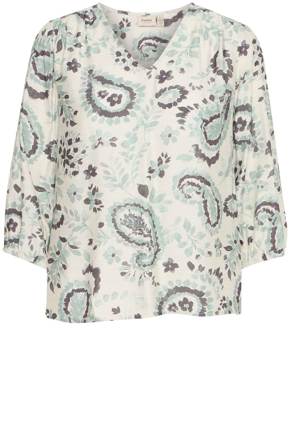 Agave and Frosty Green All Over Print Relaxed Blouse
