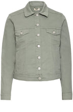 Agave Green Denim Jacket