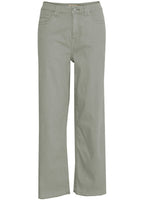 Agave Green High Waist Wide Leg Jeans