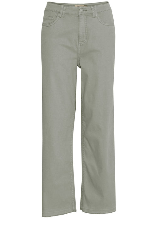 Agave Green High Waist Wide Leg Jeans