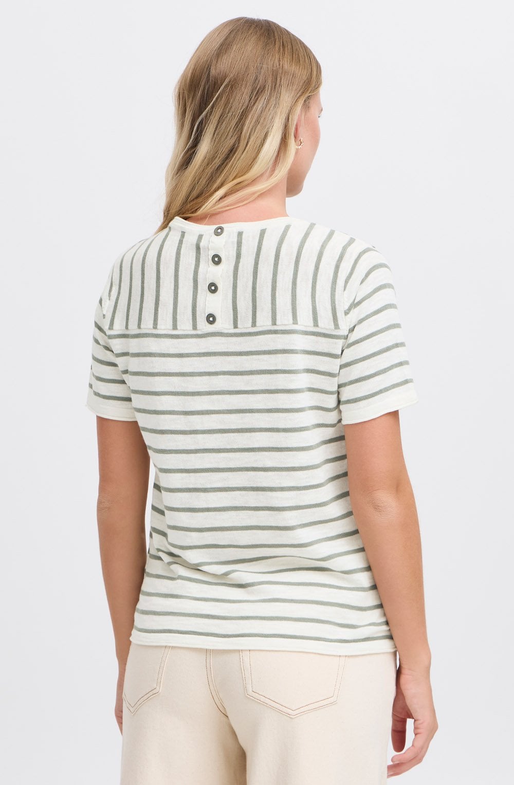 Agave Green Lightweight Knitted T Shirt