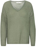Agave Green Open Knit Pullover