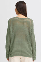 Agave Green Open Knit Pullover