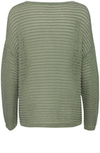 Agave Green Open Knit Pullover
