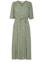 Agave Green Polka Dot Maxi Dress