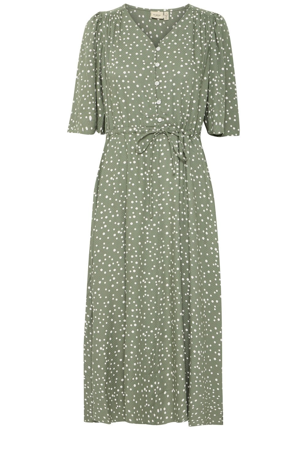 Agave Green Polka Dot Maxi Dress