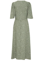 Agave Green Polka Dot Maxi Dress