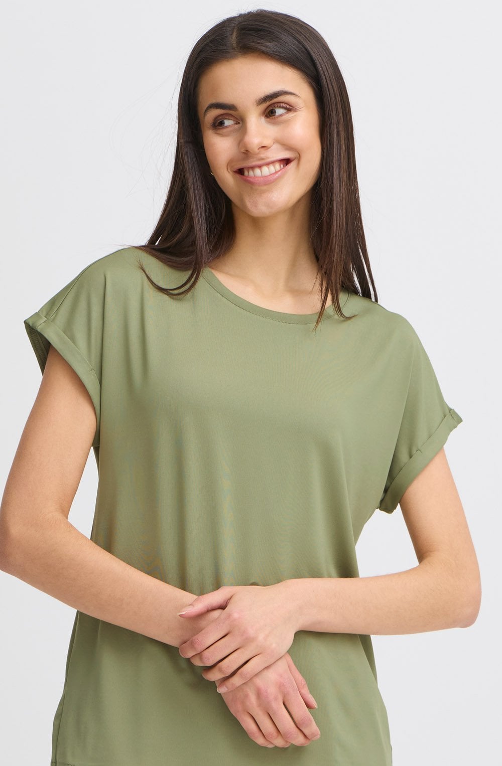Agave Green Silk Touch Jersey T Shirt