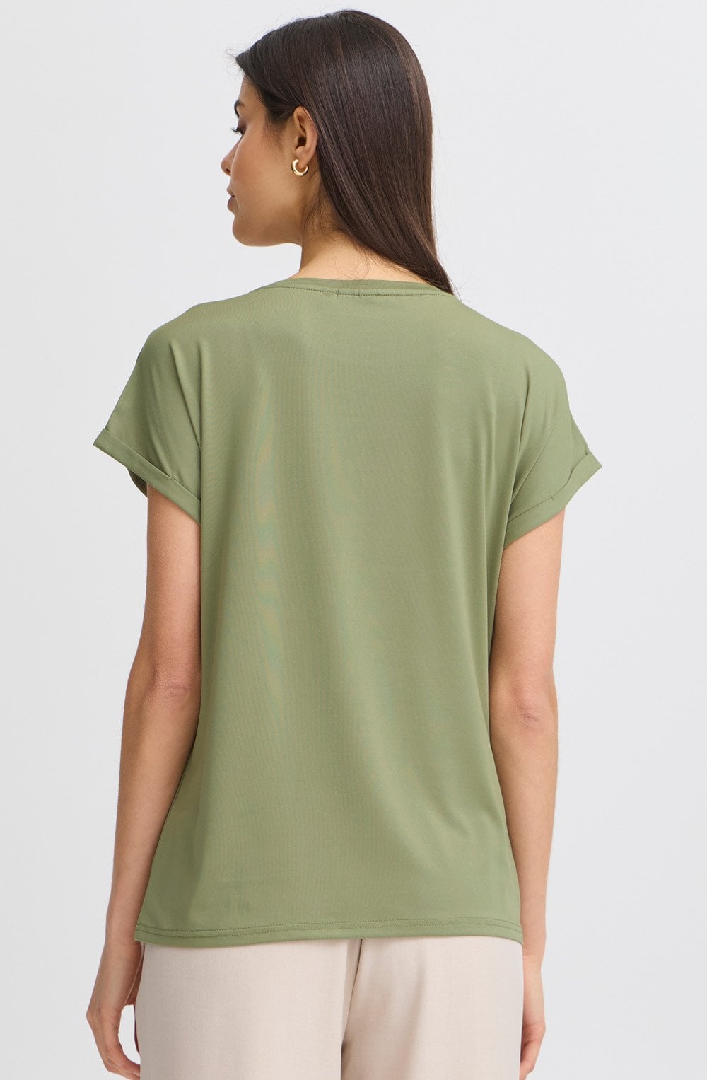 Agave Green Silk Touch Jersey T Shirt