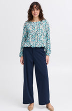 Bachelor Button Blue Floral Blouse