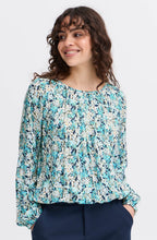 Bachelor Button Blue Floral Blouse