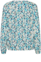 Bachelor Button Blue Floral Blouse