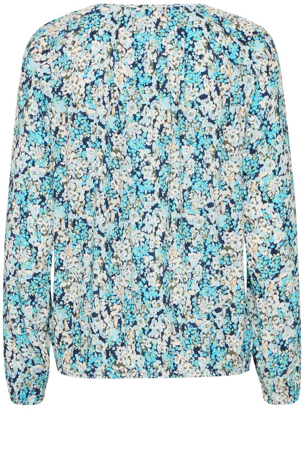 Bachelor Button Blue Floral Blouse