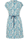 Bachelor Button Blue Floral Button Down Dress