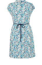 Bachelor Button Blue Floral Button Down Dress