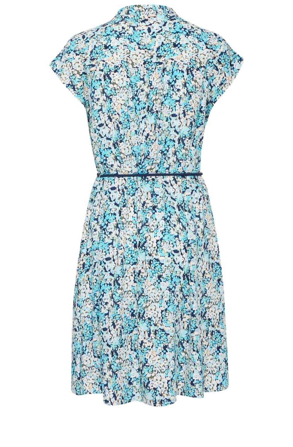 Bachelor Button Blue Floral Button Down Dress