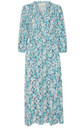 Bachelor Button Blue Smocked Maxi Dress