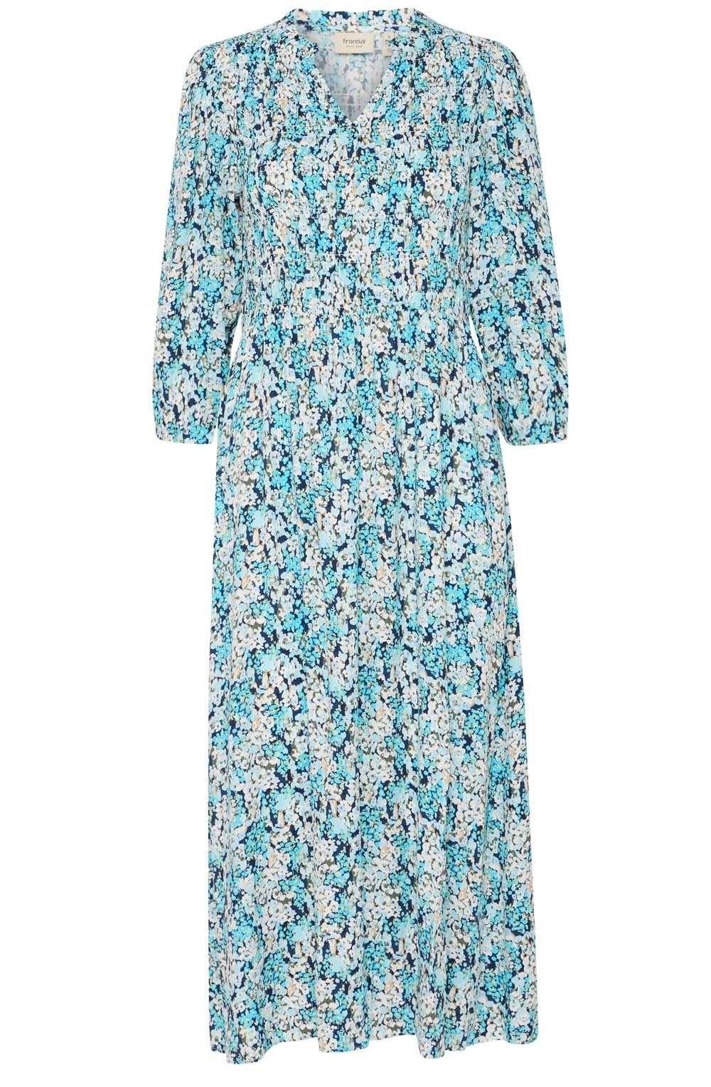 Bachelor Button Blue Smocked Maxi Dress