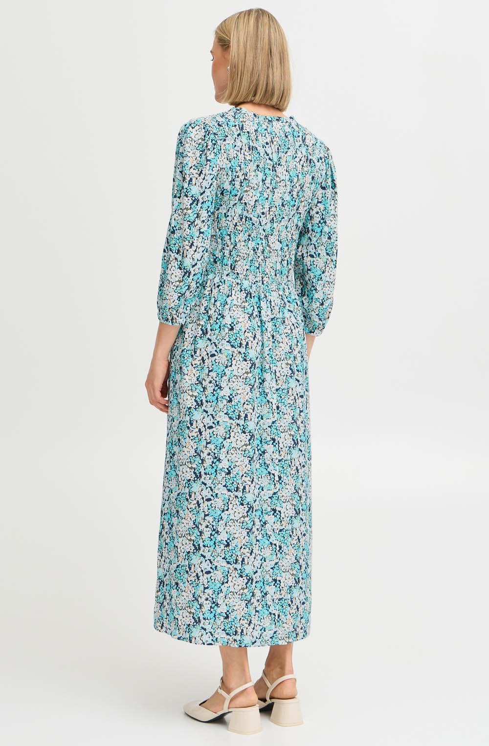 Bachelor Button Blue Smocked Maxi Dress