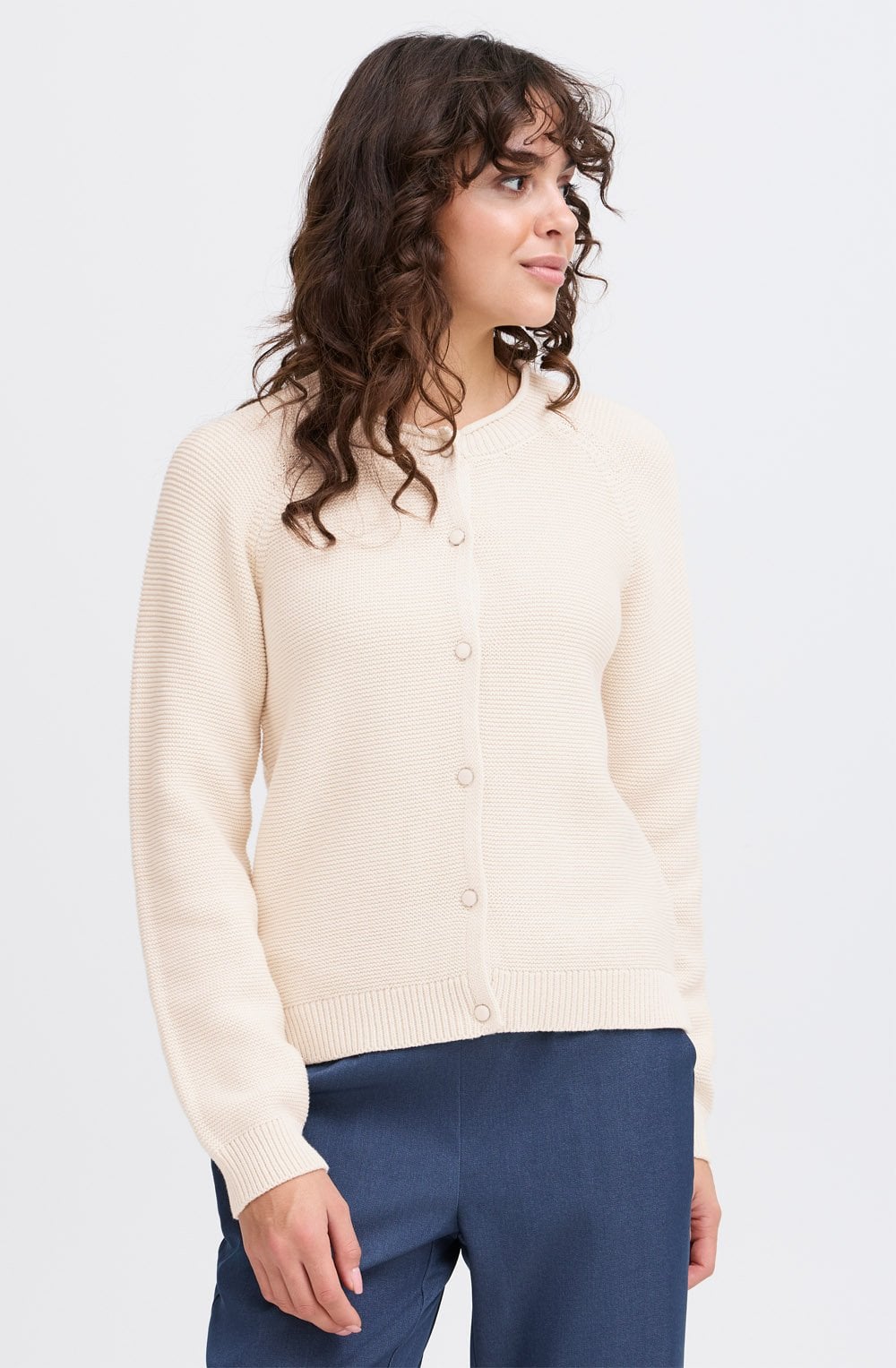 Birch Knitted Button Up Cardigan