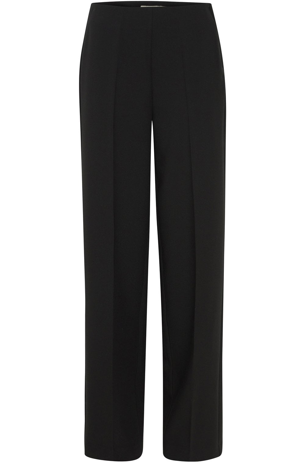 Black Abigail Wide Leg Trousers