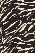 Black Bold Animal Print Blouse