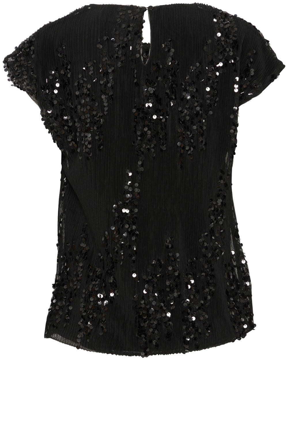 Black Layered Sparkle Top