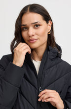 Black Maise Hooded Puffer Coat
