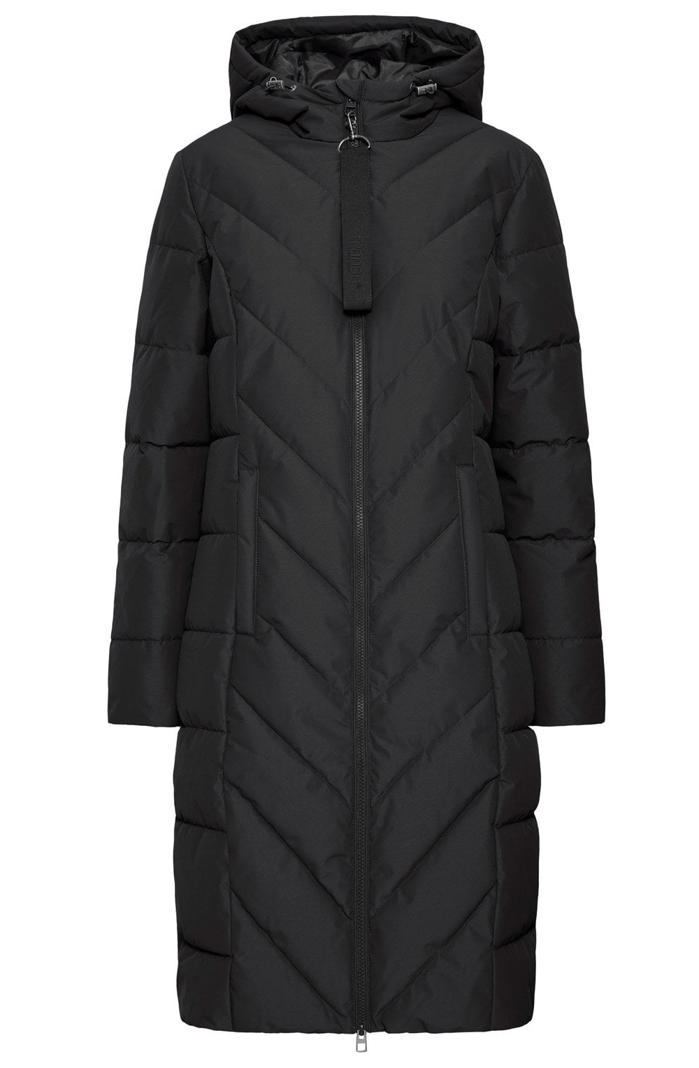 Black Maise Hooded Puffer Coat