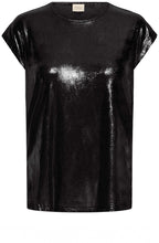 Black Metallic Shimmer Top