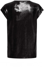 Black Metallic Shimmer Top