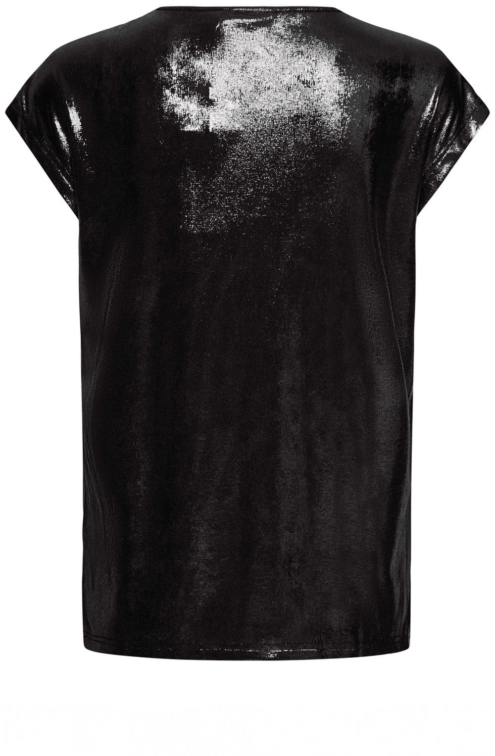 Black Metallic Shimmer Top