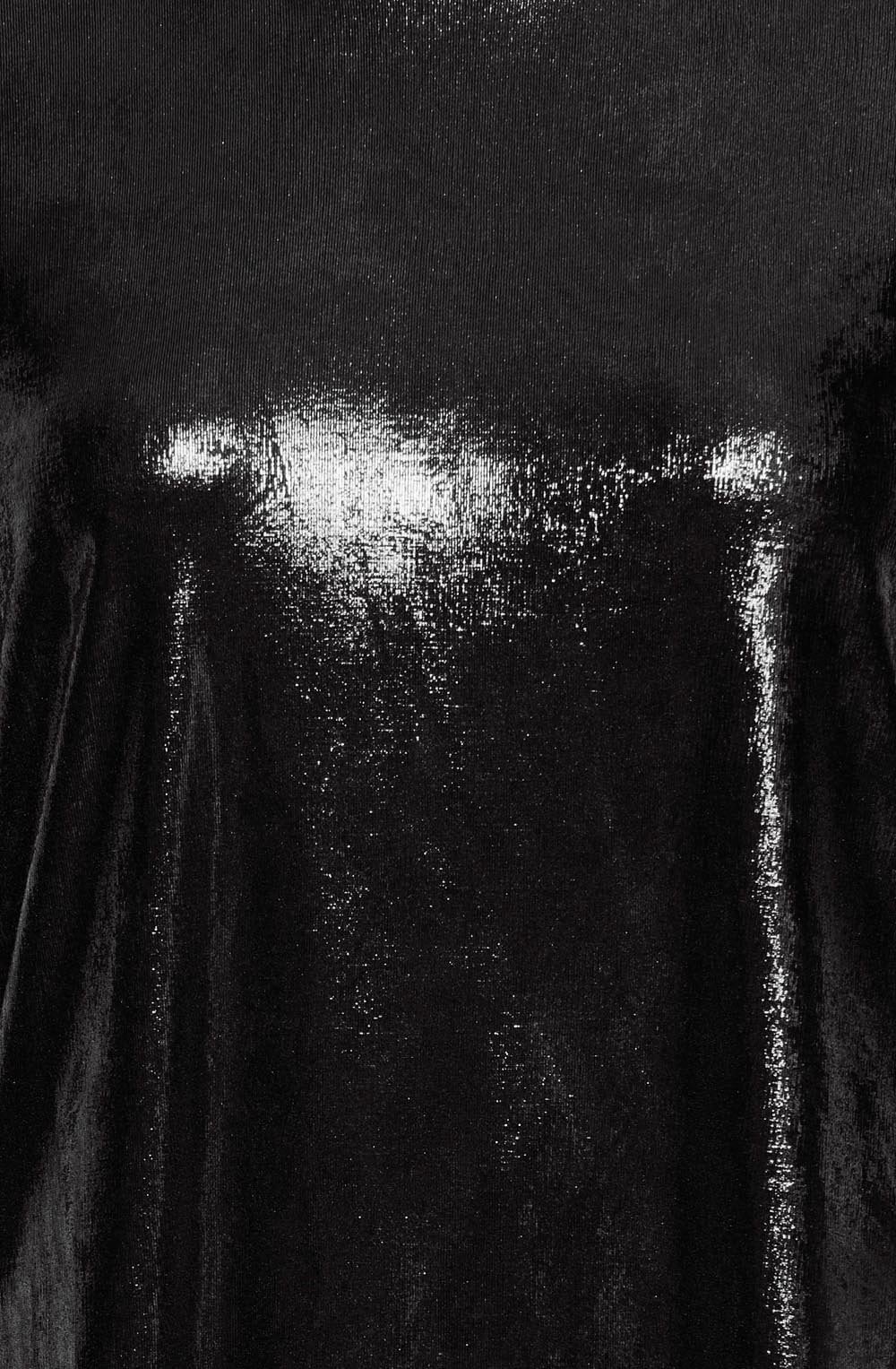 Black Metallic Shimmer Top
