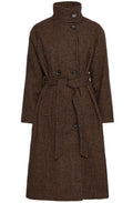 Black Mix Houndstooth Coat