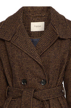 Black Mix Houndstooth Coat