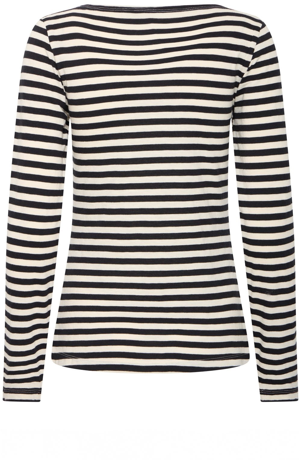 Black Mix Stripe Jersey Top