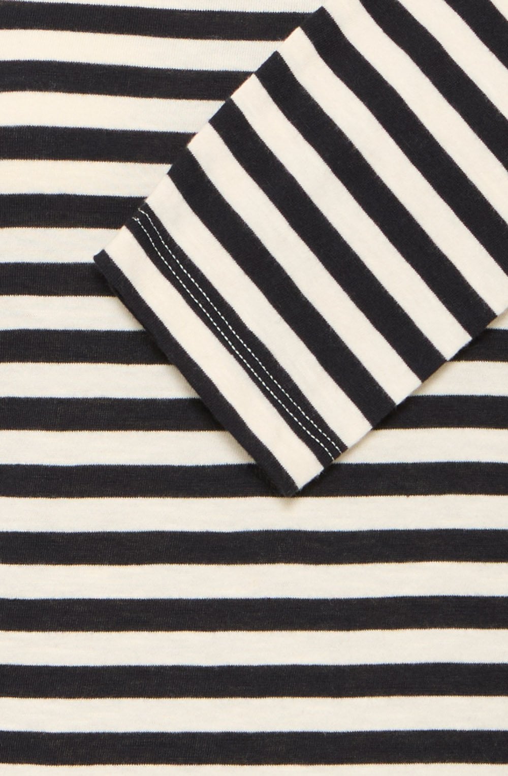 Black Mix Stripe Jersey Top