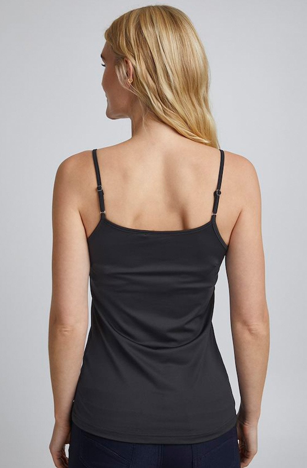 Black Stretch Jersey Camisole